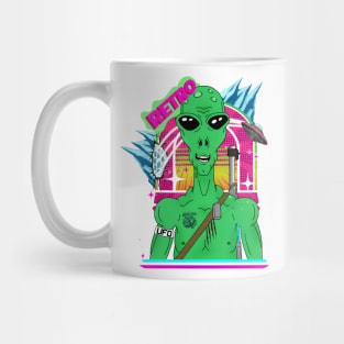 Retro Alien "Hand Drawn Alien" Mug